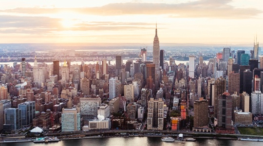 Luftaufnahme der Stadt New York